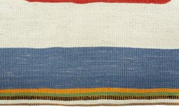 Central medallion detail of New Kilim Sofre rug from Turkey