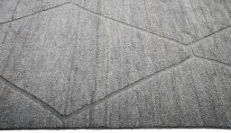 Full view of New Morocco rug from Pakistan, 311 × 251 cm in Gray tones