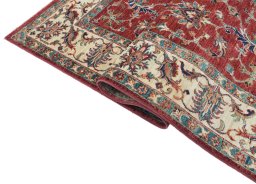 Close-up detail of New Farahan rug from Pakistan showing Wool weave