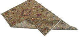 Central medallion detail of New Kazak rug from Pakistan