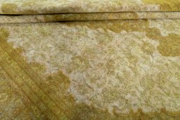 Close-up detail of 1970s Vintage rug from Pakistan showing Wool weave
