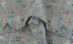 Full view of New Farahan rug from Pakistan, 178 × 121 cm in Beige tones