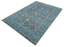 Close-up detail of New Farahan rug from Pakistan showing Wool weave