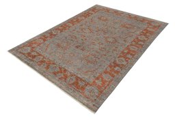 Close-up detail of New Farahan rug from Pakistan showing Wool weave
