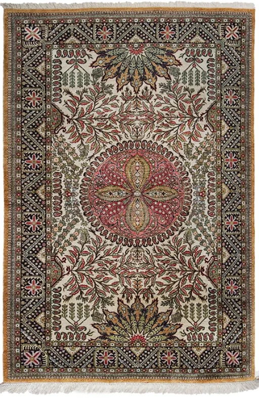 Ghom Semi Antique With Silk