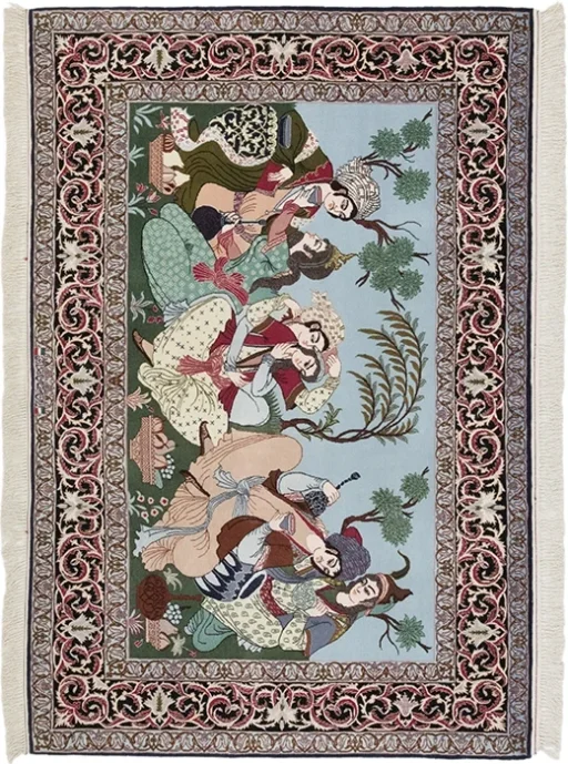 Isfahan With Silk Signed