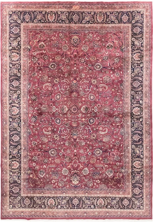 Mashad Semi Antique Signed
