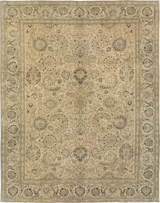 Tabriz Antique Vintage Signed